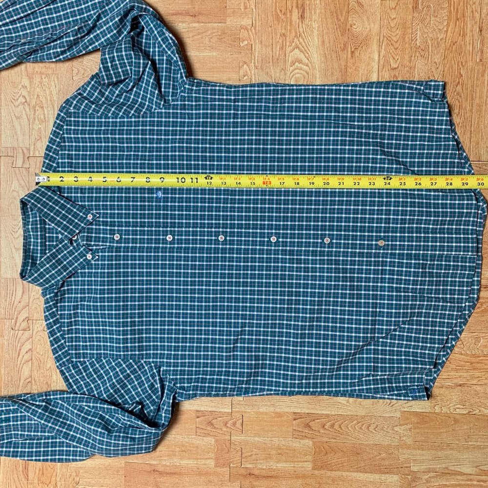 Southern Tide Shirt Green Mens Medium Plaid/Check Long Sleeve Button Down - Picture 11 of 14
